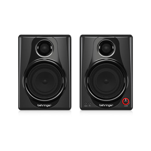 Behringer MEDIA 40USB 150w Bi-Amped Digital Monitor Speakers with USB Input, UK Plug