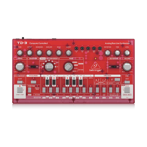 Behringer TD-3-SB Analog Bass Line Synthesizer, Strawberry