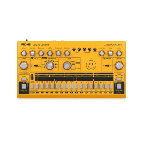Behringer RD-6-AM Analog Drum Machine - Yellow
