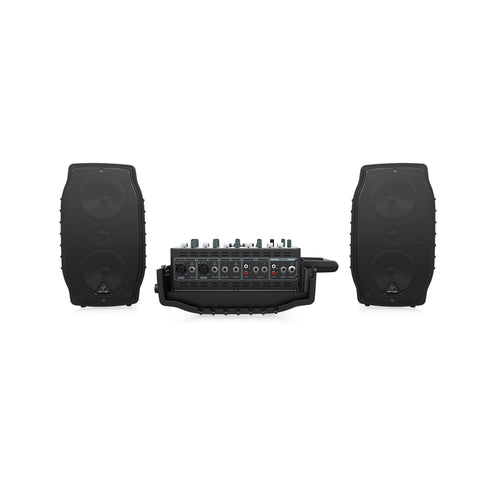 Behringer Europort PPA200 5-channel Portable PA System, UK Plug