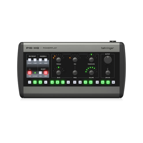 Behringer P16-HQ 16-Channel Personal Monitoring Mixer, EU Plug