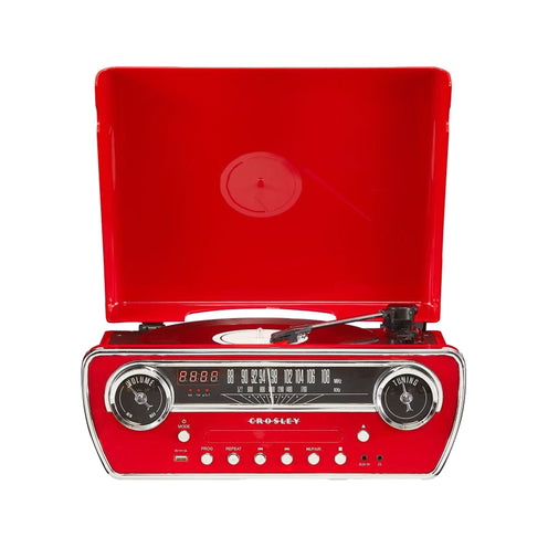 Crosley Powel 7-in-1 Record Player, Red