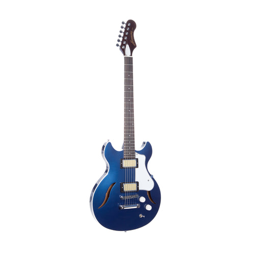 กีตาร์ไฟฟ้า Harmony Standard Series Comet พร้อมเคส ฟิงเกอร์บอร์ด RW สีน้ำเงินเข้ม