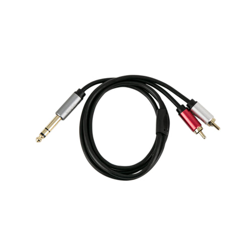 koda essential Stereo Breakout Cable, 1/4 inch TRS to Dual RCA, 3ft