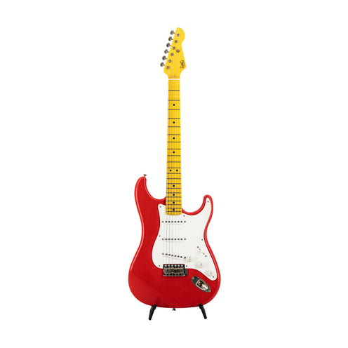 LsL Instruments SSS Chris Fleming Series Saticoy 50s Classic S Style Electric Guitar w/Case, Dakota Red