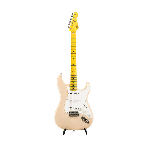 LsL Instruments SSS Chris Fleming Series Saticoy 50s Classic S Style Electric Guitar w/Case, Mary Kay