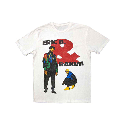 Rockoff Eric B. & Rakim Unisex T-Shirt: Don't Sweat, Back Print, White