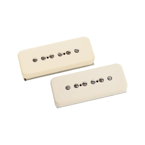 Seymour Duncan Antiquity 6-String P90 Soapbar Pickups Set, Cream Cover