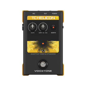 TC-Helicon VoiceTone T1 Adaptive Tone Vocal Effects Pedal, UK Plug