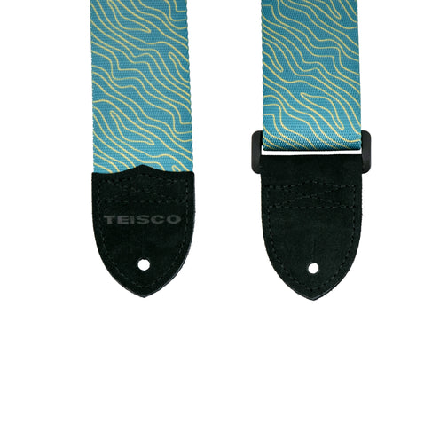 Teisco Polyester Guitar Strap, Blue